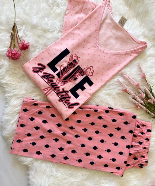 Pyjama Coton Rose