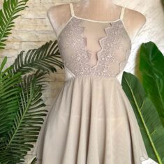 Nuisette et String Vert Kaki en Dentelle