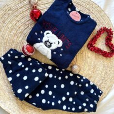 Pyjama Polaire Fillette Bleu Nounours