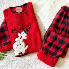 Pyjama Polaire Fillette Rouge Better