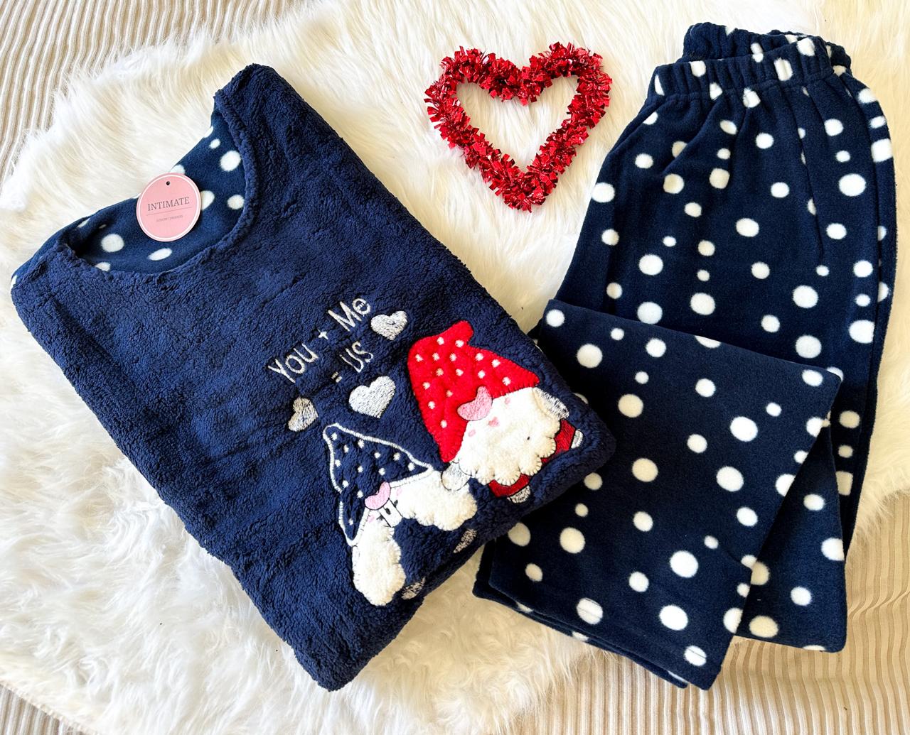 IMG-20241113-WA0080 Pyjama Polaire Bleu "You + Me = Us" – Image 1