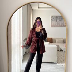 Parure Velours & Coton 4 pièces & 2 Accessoires Noir