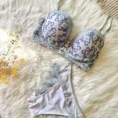 Soutien De Gorge & Culotte en Gris