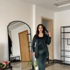 Pyjama 3 Pièces Velours Soft Vert Émeraude