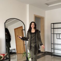 Pyjama 3 Pièces Velours Soft Vert Militaire