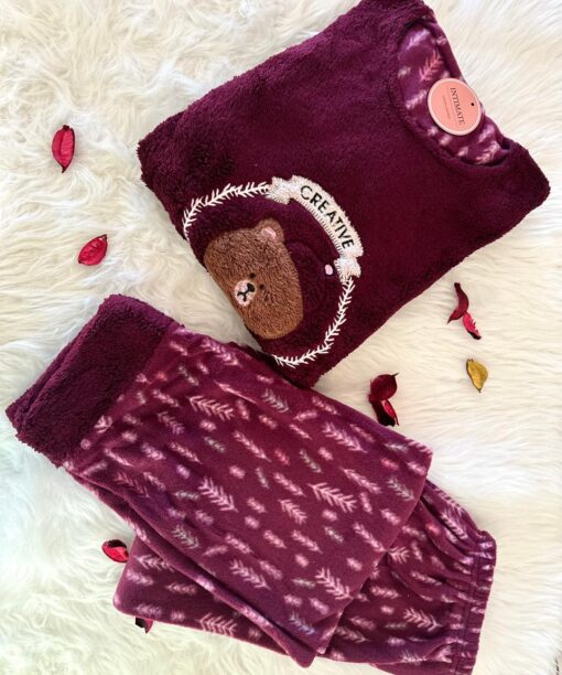 Pyjama Polaire Violet Creative Academy