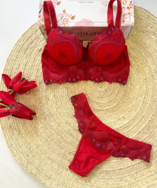 Soutien De Gorge & Culotte en Rouge