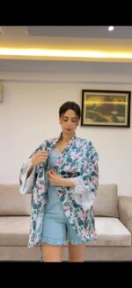 Parure Coton Viscose Vert Doux 5 pièces & 2 Accessoires – Image 6