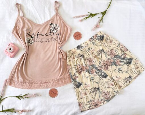 Pyjama Short Coton Rose & Fleurie "Perfect" – Image 1