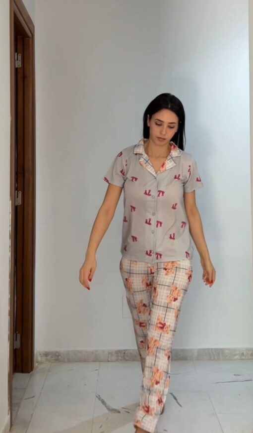 Pyjama Chemise Imprimé Nounours & Papillon – Image 3