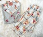 Pyjama Chemise Imprimé Nounours & Papillon