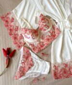 Parure Blanche & Rouge 7 Pièces Satin De Soie – Image 4