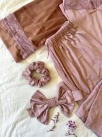 Parure Velours & Coton 4 pièces & 2 Accessoires Nude – Image 9