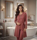 Parure Polaire & Dentelle Rose Nude 3 Pièces – Image 6