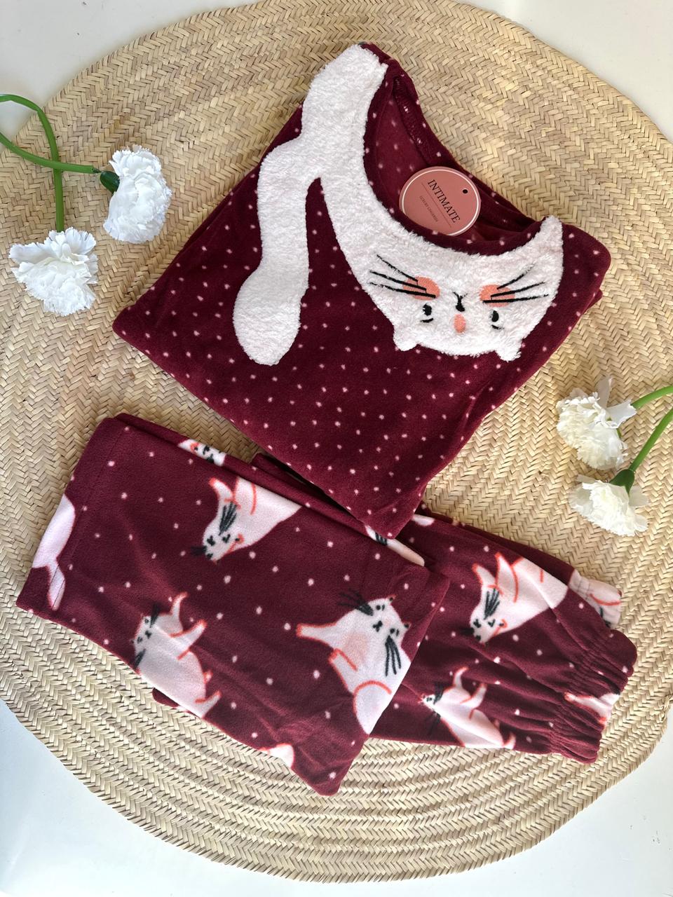 IMG-20251028-WA0035 Pyjama Polaire Fillette Aubergine – Image 1