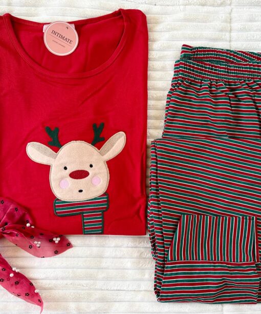 Pyjama Coton Rouge & Raye