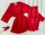 Pyjama Jogging Velours Rouge – Image 3