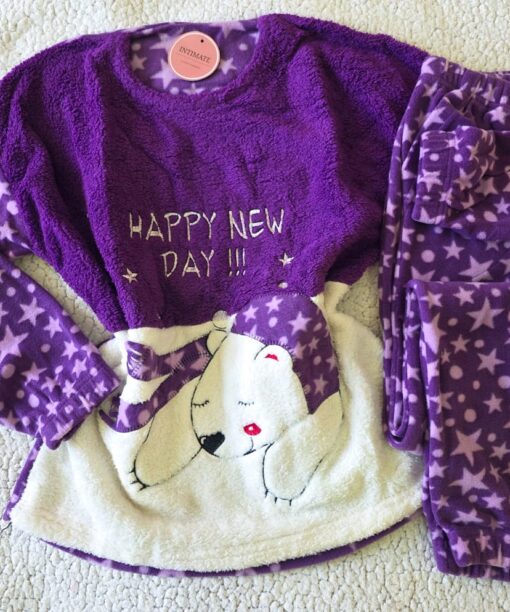 Pyjama Polaire Violet