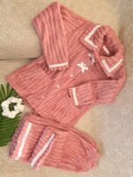 Pyjama Chemise Polaire Rose & Chouchou Gratuite – Image 3