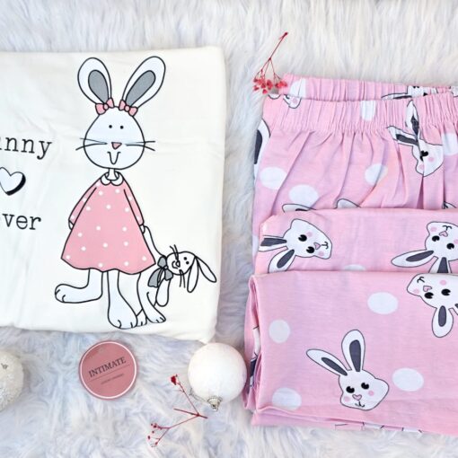 Pyjama Coton Rose Bunny