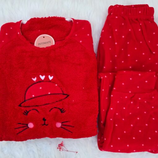 Pyjama Polaire Rouge
