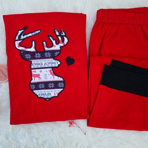 Pyjama Coton Rouge Gazelle