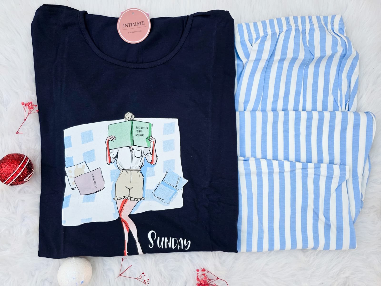 IMG-20251115-WA0072 Pyjama Coton Bleu Raye – Image 1