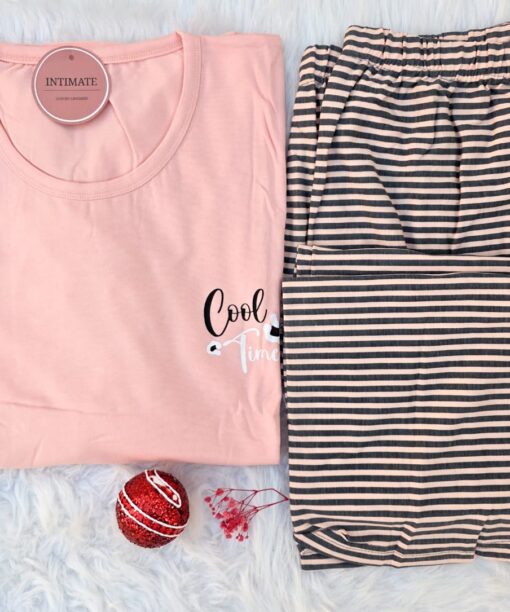 Pyjama Coton Rose Raye