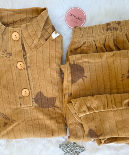 Pyjama Polaire Caramel