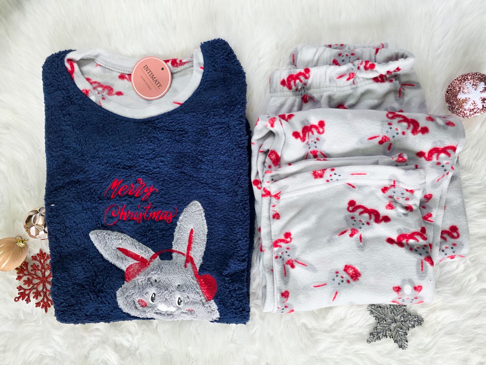 IMG-20251121-WA0069 Pyjama Polaire Gris & Bleu primé Lapin – Image 1