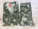 Pyjama Chemise Velours Vert – Image 2