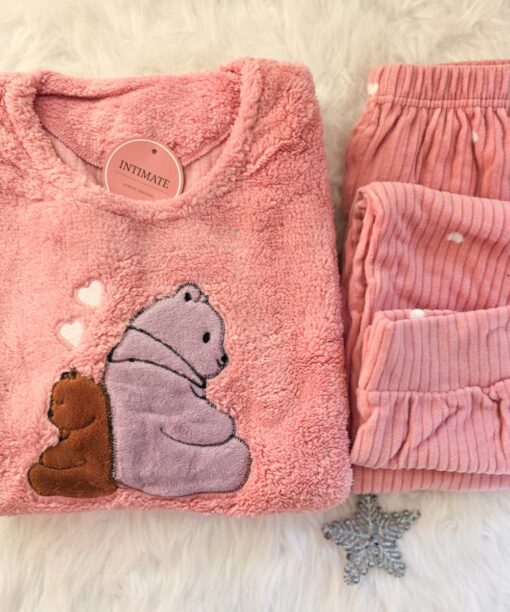 Pyjama Polaire Rose Bébé