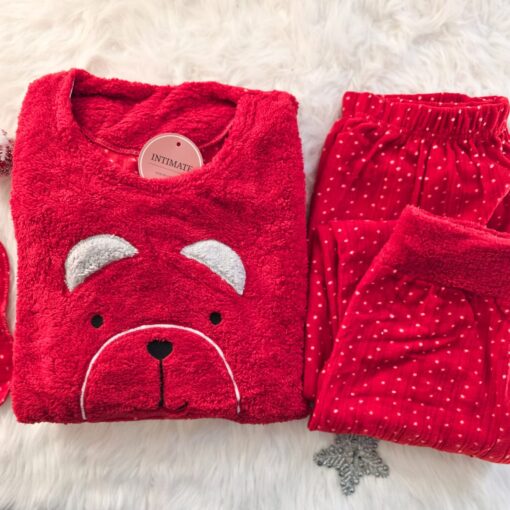 Pyjama Polaire Rouge