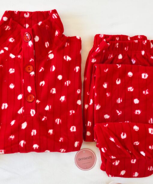Pyjama Polaire Rouge