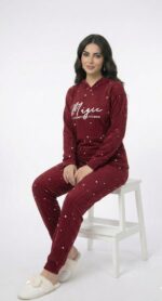 Pyjama Polaire Capuche Rouge Magic – Image 2