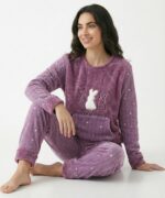 Pyjama Polaire Violet "Be Beet Sostie" – Image 3