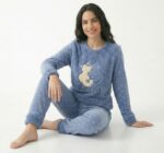 Pyjama Polaire Gris I Love You – Image 3