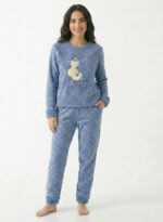 Pyjama Polaire Gris I Love You – Image 2