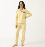 Pyjama Chemise Polaire Jaune