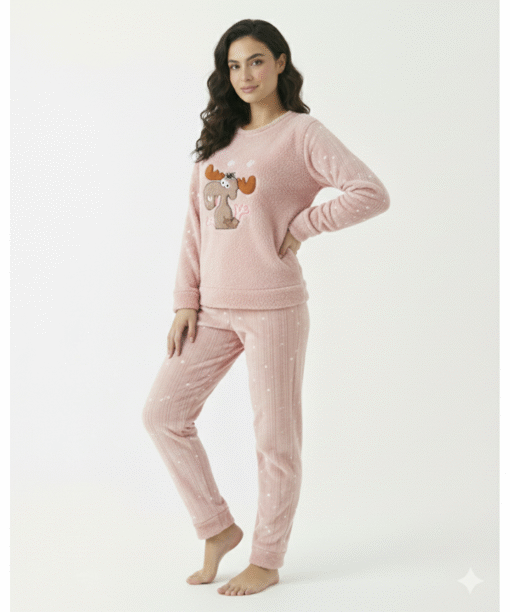 Pyjama Polaire Rose Bébé Gazelle