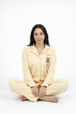 Pyjama Chemise Polaire Jaune Dabdoub – Image 2