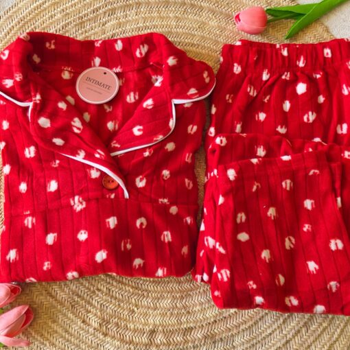 Pyjama Polaire Rouge