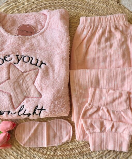 Pyjama Polaire Rose