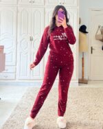 Pyjama Polaire Capuche Rouge Magic – Image 3