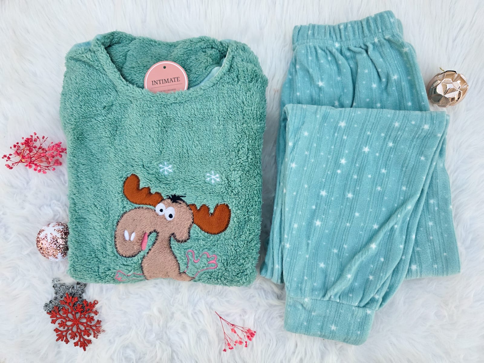 IMG-20251213-WA0030 Pyjama Polaire Vert Doux Gazelle – Image 1