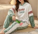 Pyjama Velour Vert Bear