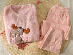 Pyjama Polaire Rose Bébé Gazelle – Image 2