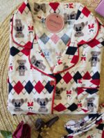 Pyjama Chemise Velours Beige Dabdoub – Image 2