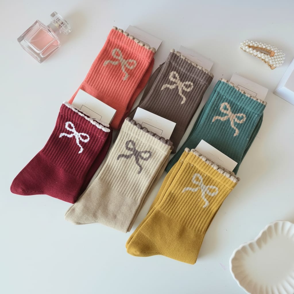 IMG-20260301-WA0011 Lot de 6 Pairs Chaussettes Papillon – Image 1