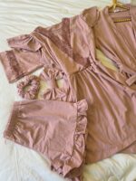 Parure Coton Interlock Rose Nude 5 pièces & 2 Accessoires – Image 2